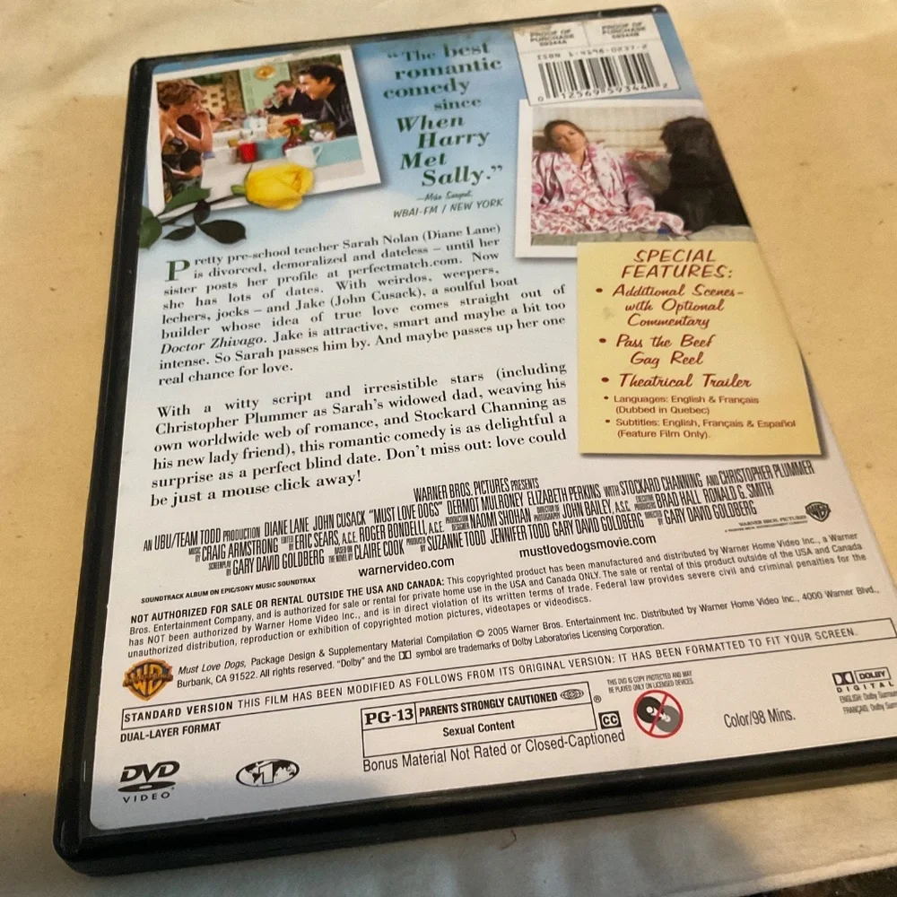 DVD - Must Love Dogs. V30